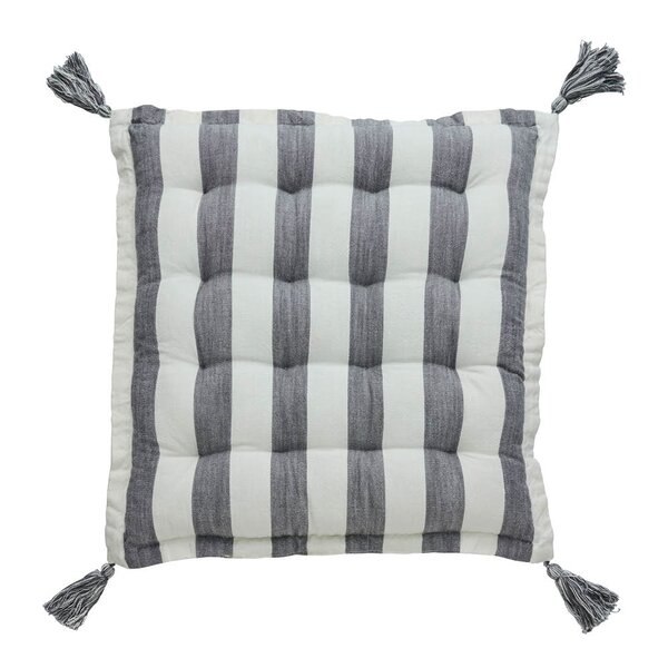 Lene Bjerre Felima sittepute 45x45 cm hvit/mørk grå