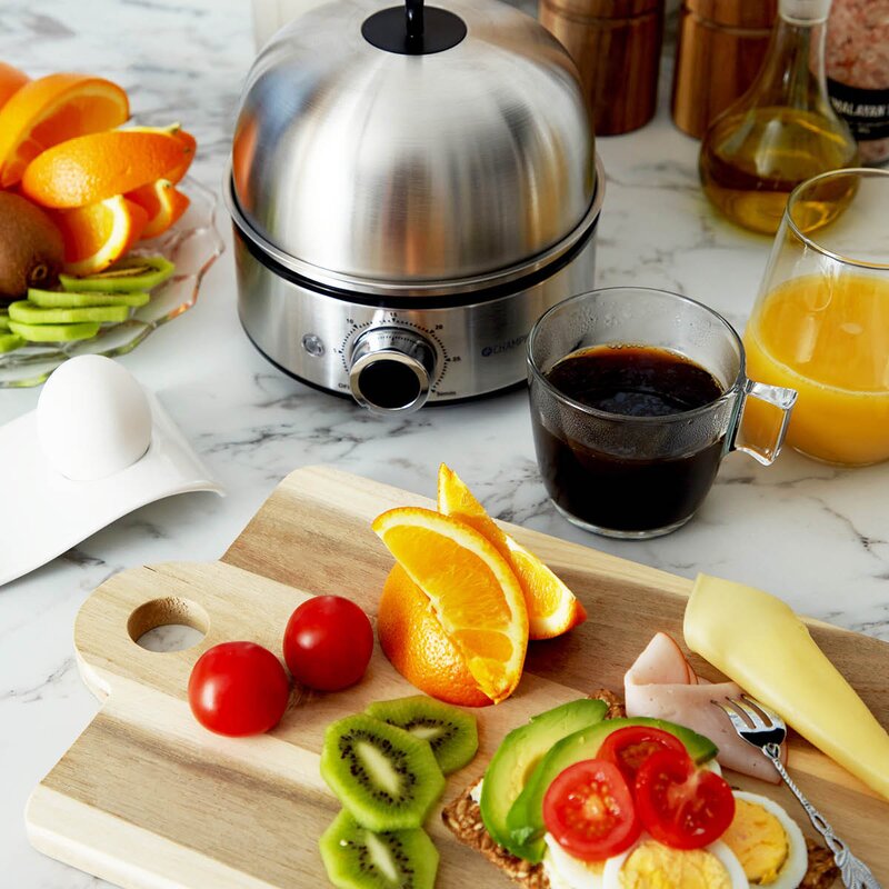 CHAMPION Eggekokertimer 7 egg EB600 rustfritt stål