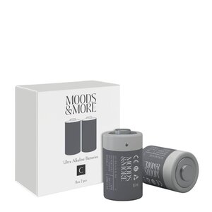 Moods & More C-batteri 2 stk svart
