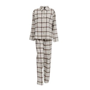 Høie Gabriel flanell pyjamas dame str XL sjokoladebrun