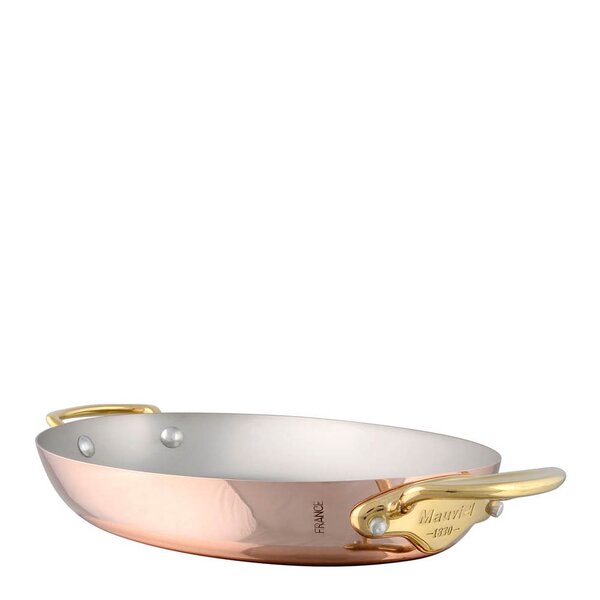 Mauviel M´150B oval panne med to håndtak 1,5 L 36 cm kobber/stål