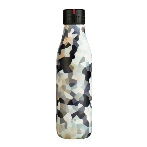 Les Artistes Bottle Up Design termoflaske 0,5L svart/beige pixel