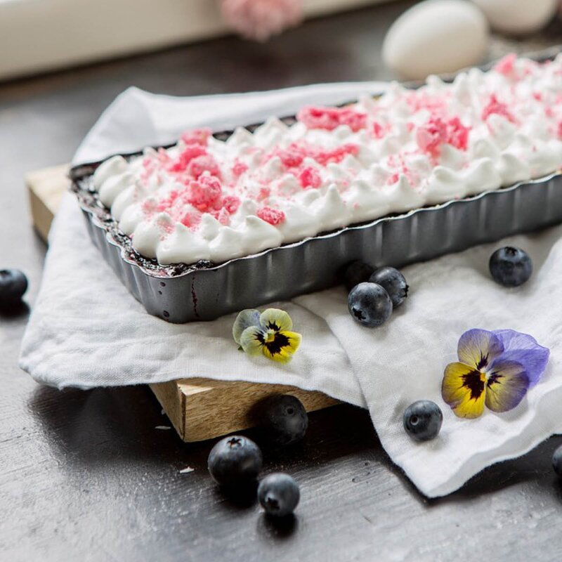 Gastromax Baking rektangulær paiform med løs bunn 36,5x10,5 cm karbonstål