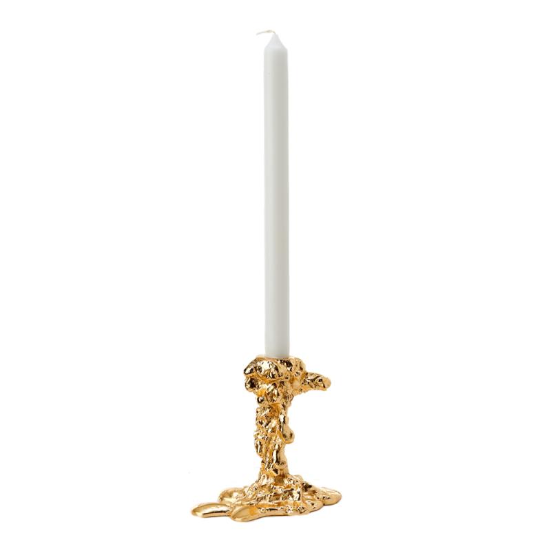 Pols Potten Drip lysestake 14 cm gull
