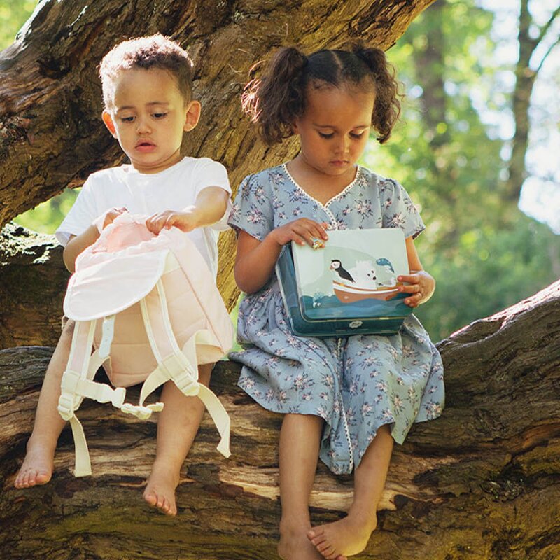 Blafre Lundefugl koffertboks 8x16x19 cm blå