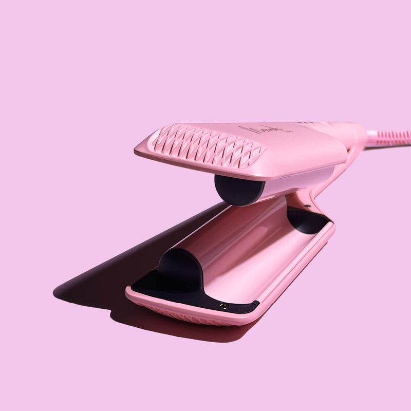 Mermade Dobbel bølgetang 25 mm rosa