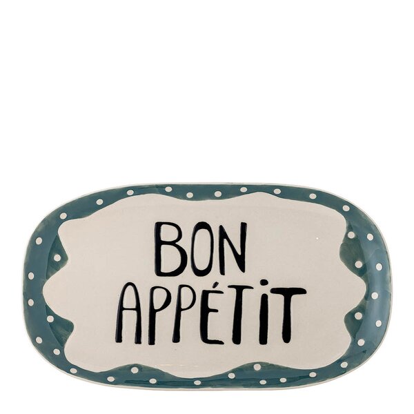 Bloomingville Soline serveringsfat 40x25 cm Bon Appétit