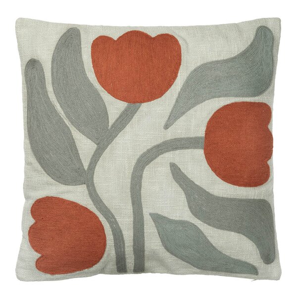 Broste Copenhagen Dora putetrekk 50x50 cm Sage Green/Mocha Bisque