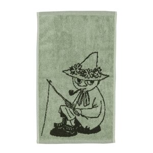 MoominArabia Mummi håndkle 30x50 cm Snusmumrikken grønn