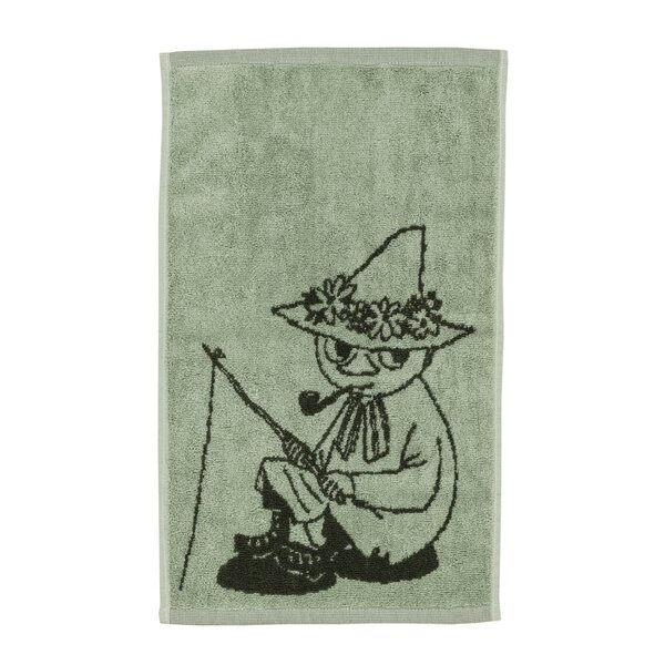 MoominArabia Mummi håndkle 30x50 cm Snusmumrikken grønn