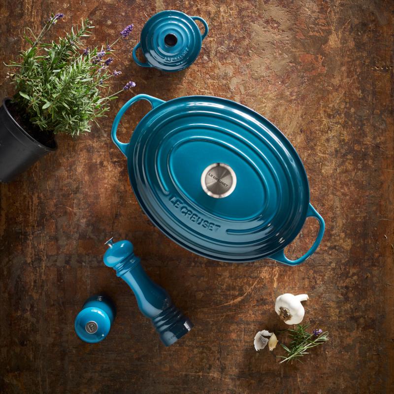 Le Creuset Oval støpejernsgryte 31 cm deep teal