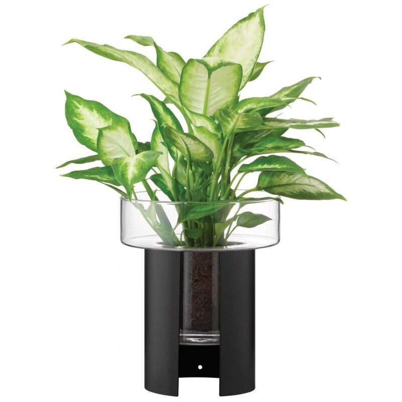 LSA International Terrazza krukke 19,8x24,3 cm jet black