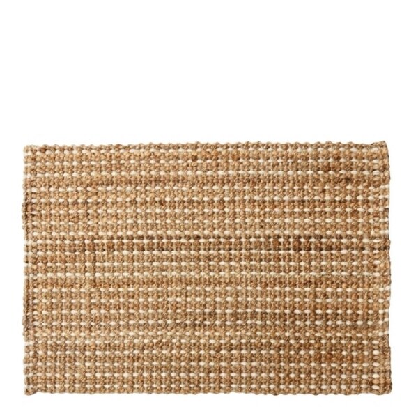 Deco Nord - Molla dørmatte 60x90 cm Nature/White