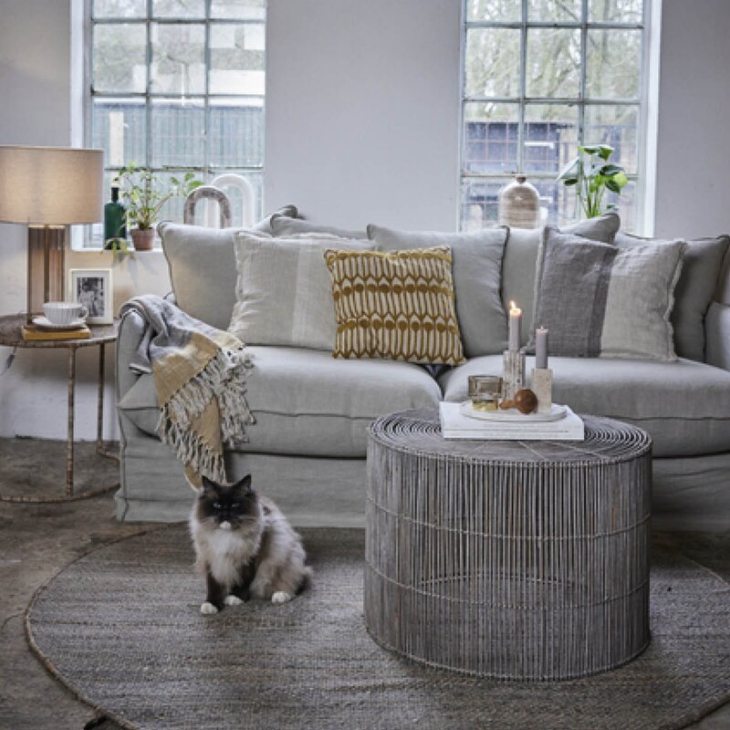 Lene Bjerre Ana pledd 170x130 cm grå