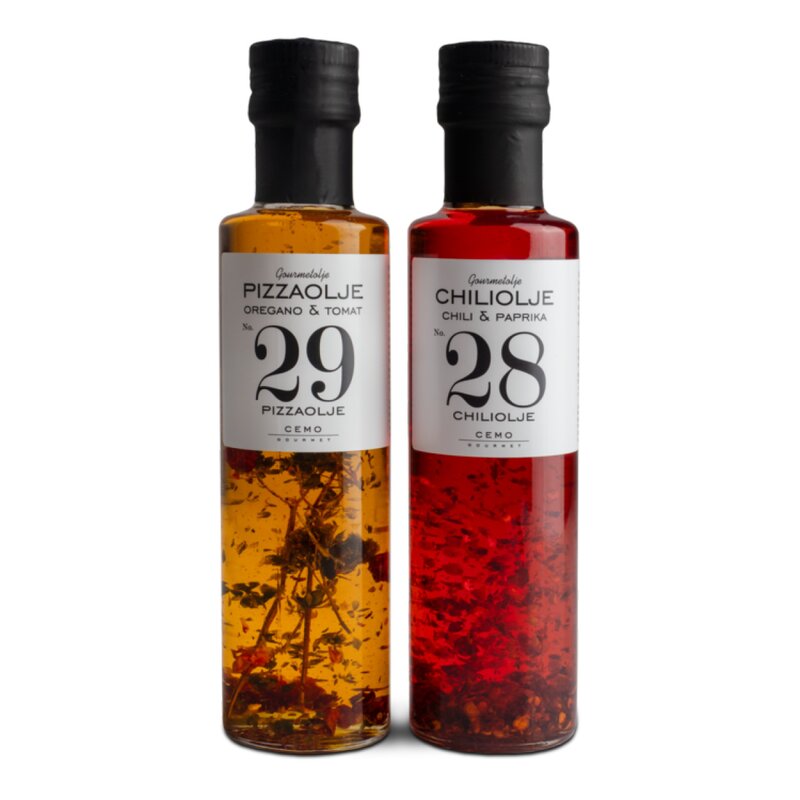 Cemo Gourmet gavesett pizza- og chiliolje