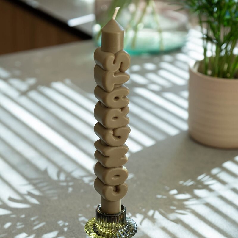 CandleHand 3D kronelys 23 cm 
CONGRATS indigo