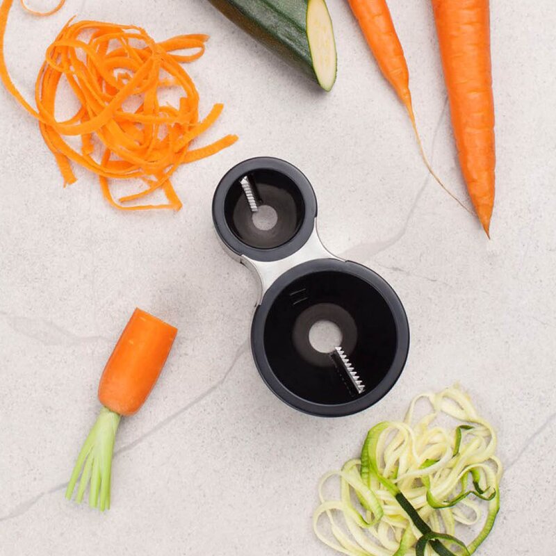 Microplane Spiral Cutter spiralkutter 13 cm svart