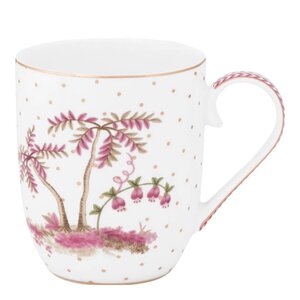 Pip Studio Jolie Dots krus liten 20 cl gull/rosa