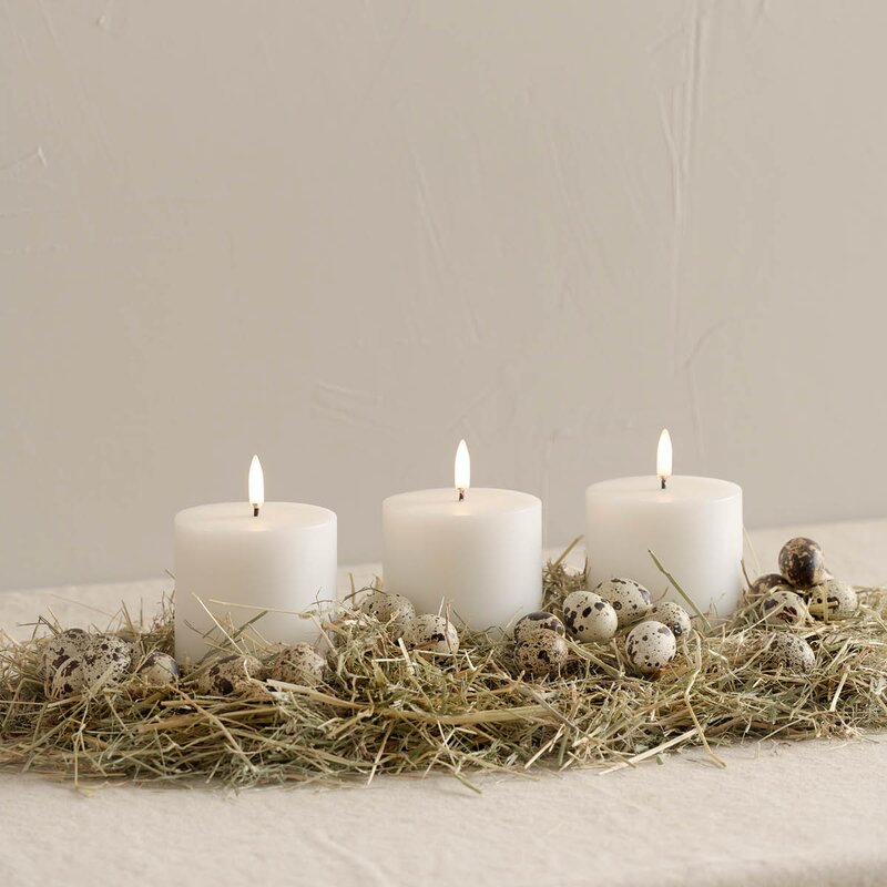 Uyuni Lighting LED kubbelys 10x8 cm nordic white