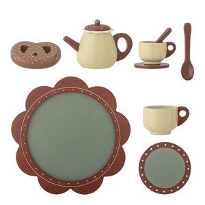 Bloomingville MINI Bette tesett til barn 9 deler tre