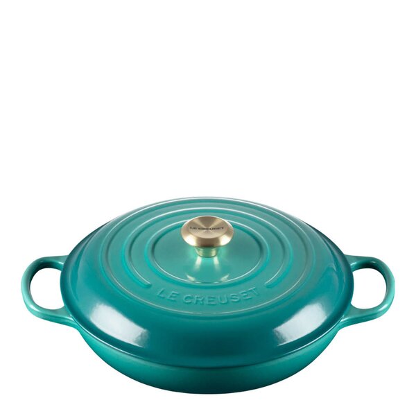 Le Creuset Signature buffetgryte støpejern 30 cm 3,5L Bleu Riviera