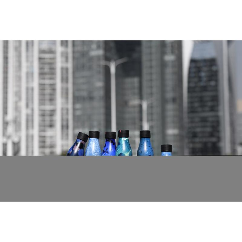 Les Artistes Bottle Up Design termoflaske 0,28L blå/grå