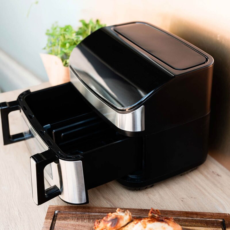 Gladkokken DualFry Fusion airfryer 10,5L svart