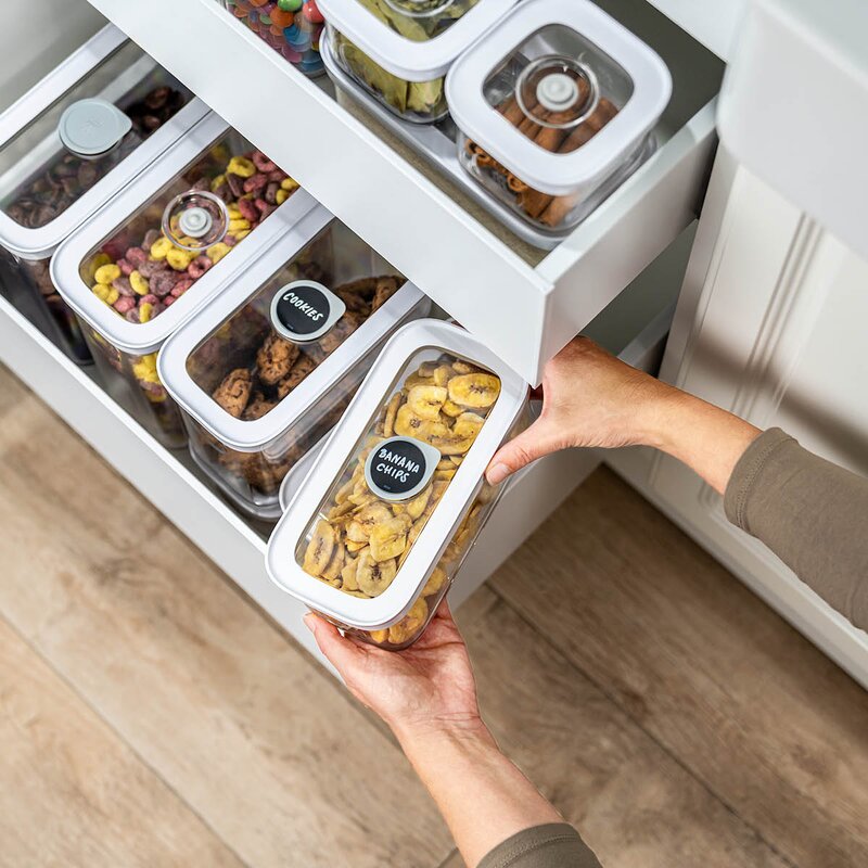 Zwilling Fresh & Save Cube rektangulær oppbevaringsboks med vakuumlokk 0,7L