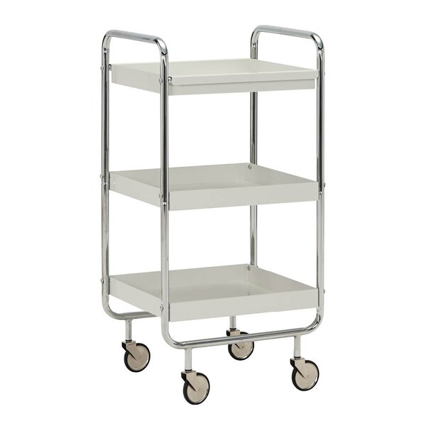 House Doctor Roll serveringsvogn i jern 42x38x85 cm sølvfinish