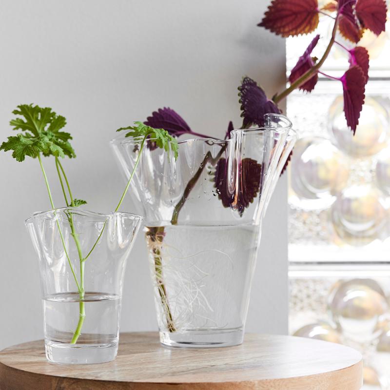 Sagaform Viva vase 12,5x12x14,5 cm klar