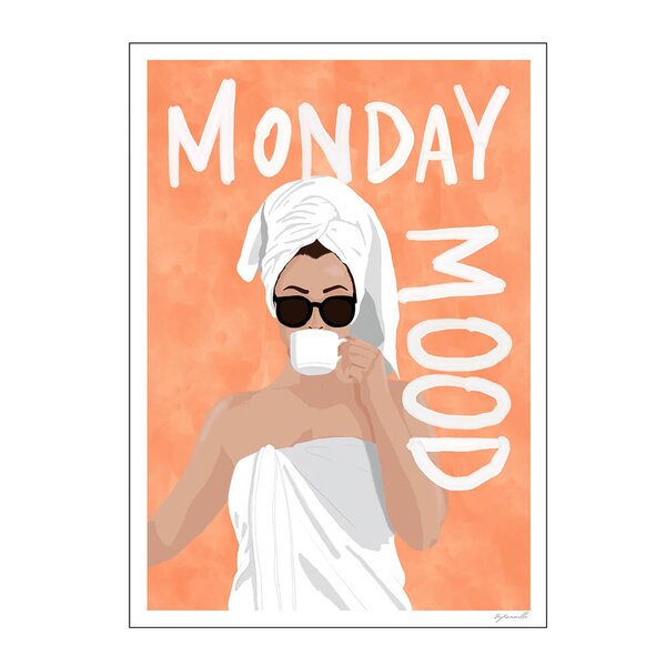 Poster & Frame – ByKammille poster 50×70 cm monday mood