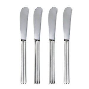 Gense Thebe smørkniv 16 cm 4 stk blankt stål