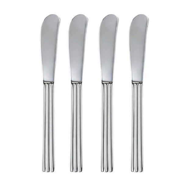 Gense - Thebe smørkniv 16 cm 4 stk blankt stål