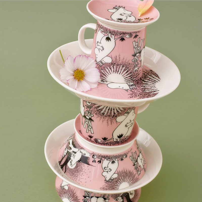 MoominArabia Asjett 15 cm Kjærlighet rosa 30 år