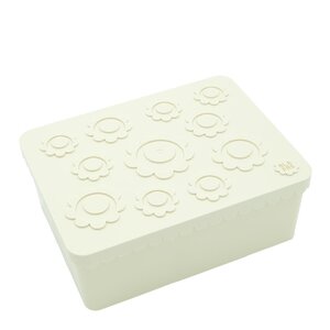 Blafre Blomst matboks treroms 19x14x7 cm beige