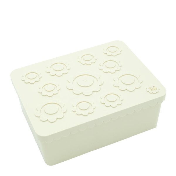 Blafre Blomst matboks treroms 19x14x7 cm beige