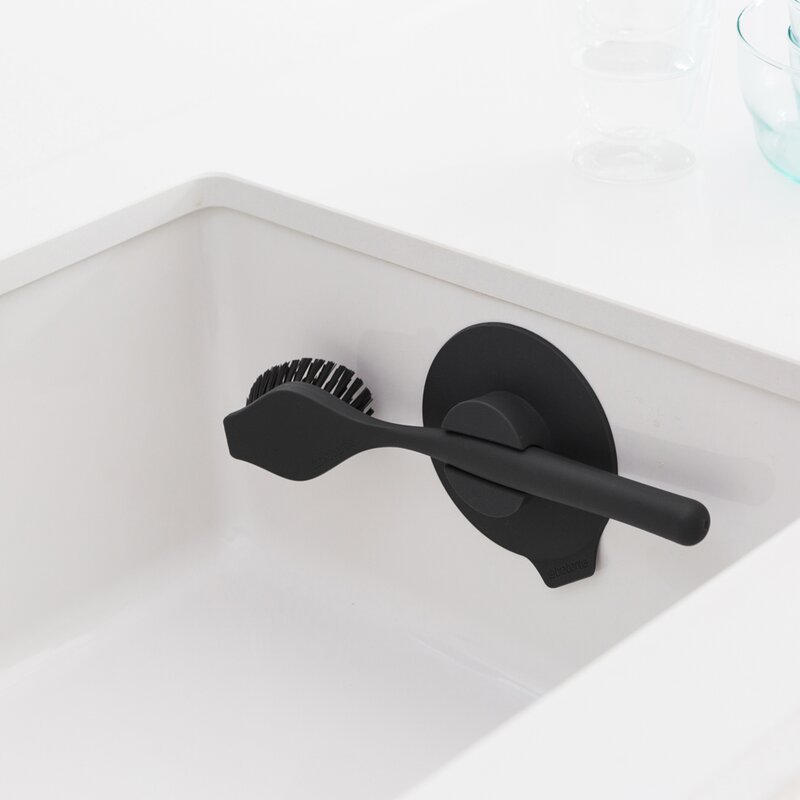 Brabantia SinkSide oppvaskbørste med sugekoppholder mørk grå