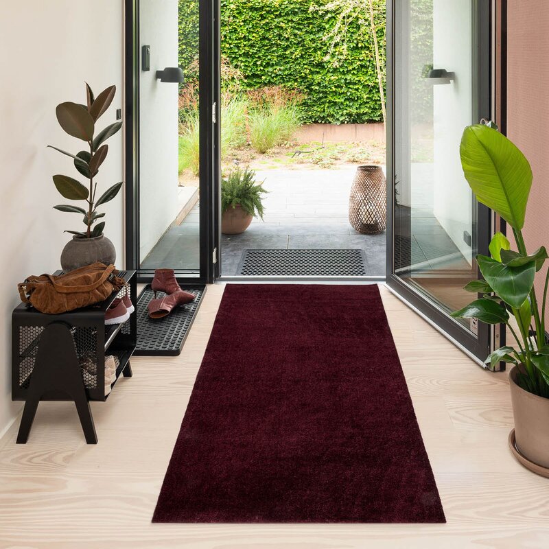 Tica Copenhagen Unicolor gulvmatte 200x90 cm bordeaux