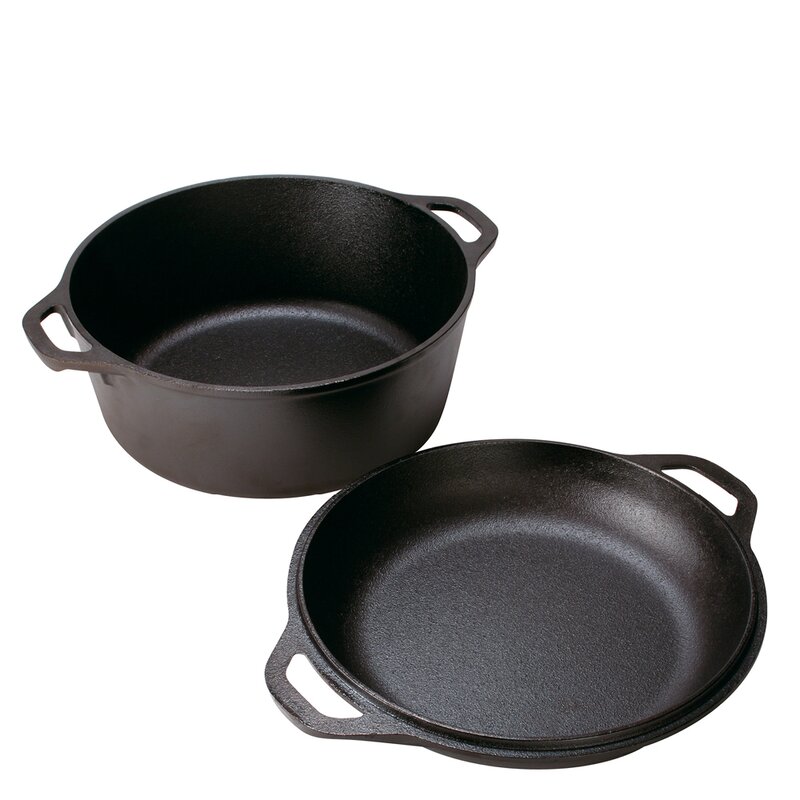 Lodge Cast Iron  Classic Collection 2 i 1 støpejernsgryte og stekepanne 4,7L /26 cm