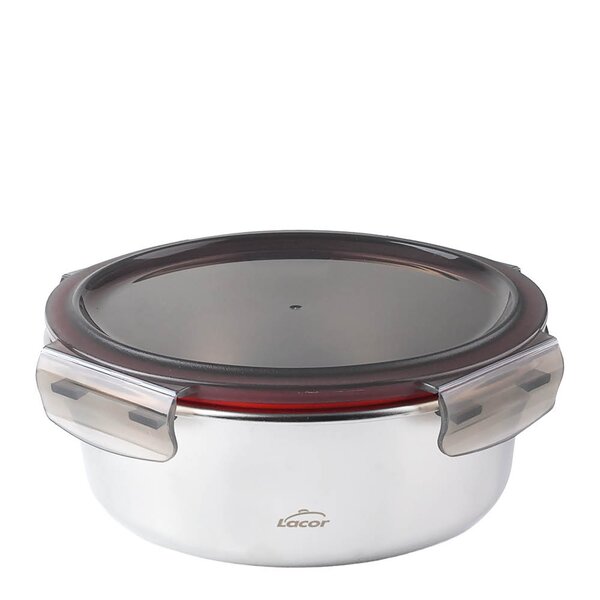 Lacor Matboks i stål med tett lokk 0,69L 16 cmx6,8 cm