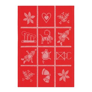 Ekelund Adventruta kjøkkenhåndkle 35x50 cm rød