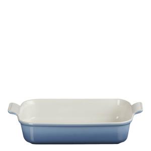 Le Creuset Heritage rektangulært fat 32x24 cm chambray