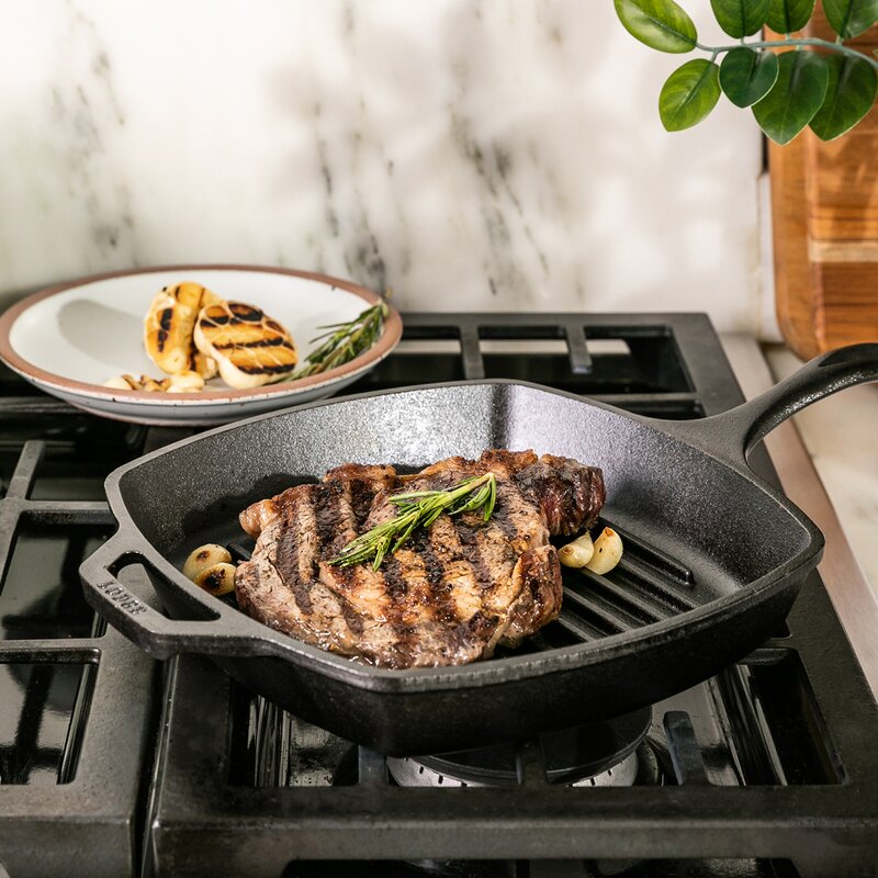 Lodge Cast Iron Classic Collection firkantet støpejernspanne 27 cm