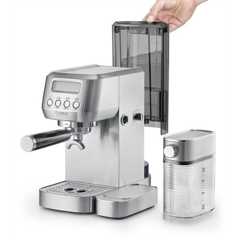 Caso Gourmet Latte espressomaskin sølv
