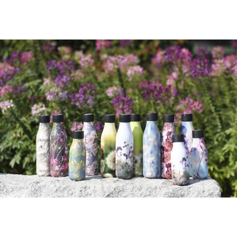 Les Artistes Bottle Up Design termoflaske 0,5L beige/rosa/hvit