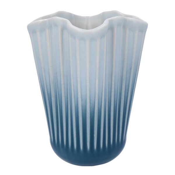 Kähler - Hammershøi unfold vase 16,5 cm blå