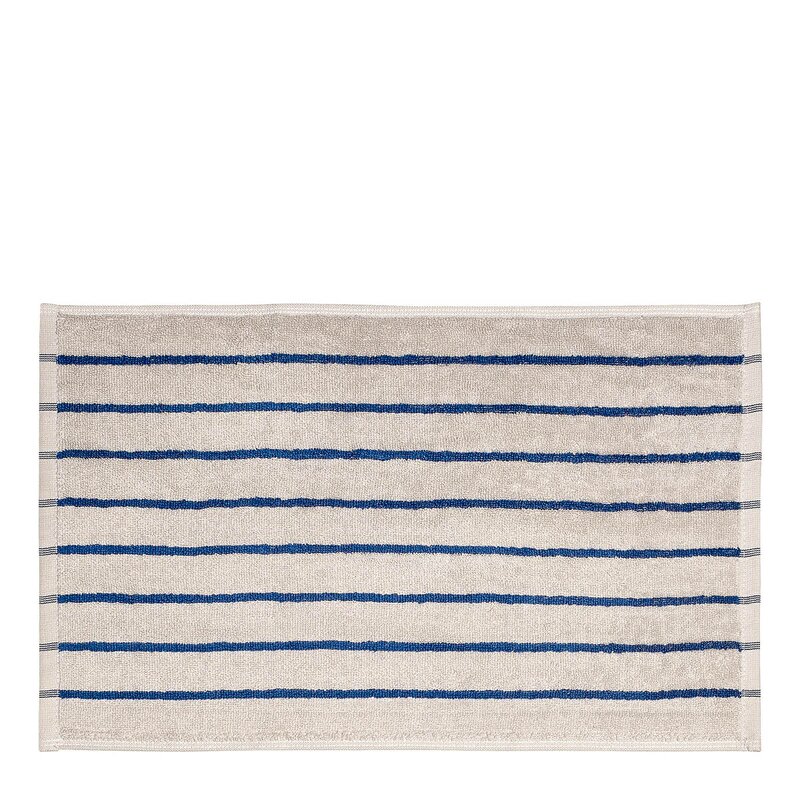 Blomus Arto gjestehåndkle 50x30 cm 2 stk beige/blå tynne striper