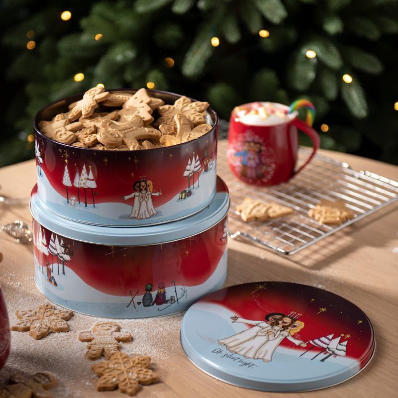 Lykketegning Christmas boxes kakeboks 2 deler