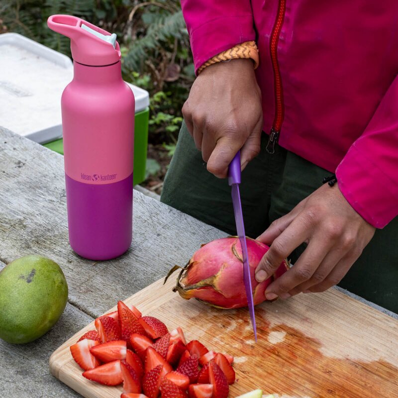Klean Kanteen Rise vakumflaske 0,47L med sportslokk Pink Lemonade Kaleidoscope