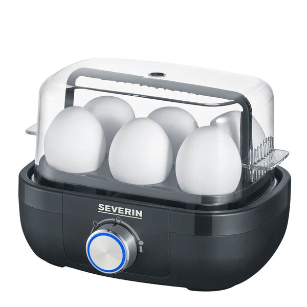 Severin Eggekoker EK3166 med elektronisk kontroll 6 egg svart